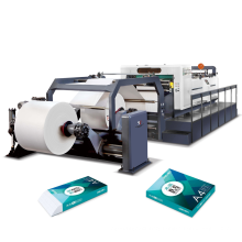 RYSM-1400 high speed servo drive double web jumbol paper roll to sheet cutting machine